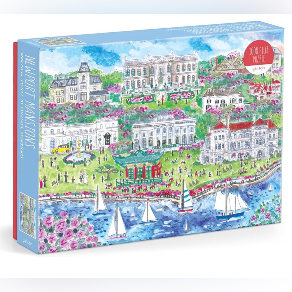 Galison Newport Mansions – 1000 Piece Michael Storrings Jigsaw Puzzle